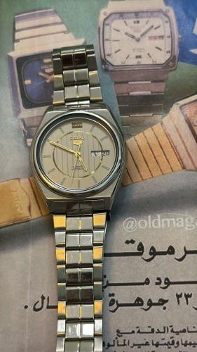 سيكو 5 رمادي مخطط | Seiko 5