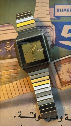 Seiko 5 | سيكو مربع ذهبي