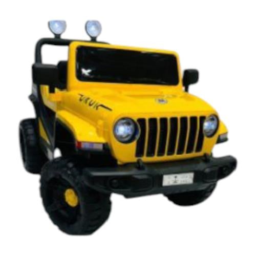 سيارة جيب كهربائية كبيرة مزدوجة الطاقة للأطفال من عمر 2 إلى 7 سنوات عن بعد والتحكم اليدوي، محركات 12 فولت محايدة للجنسين