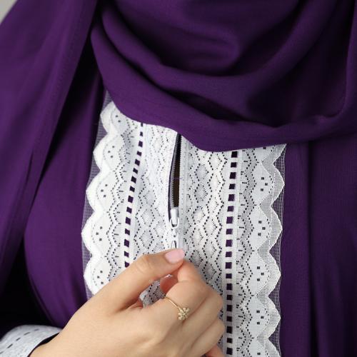 شرشف صلاة روز سحاب باللون الموف