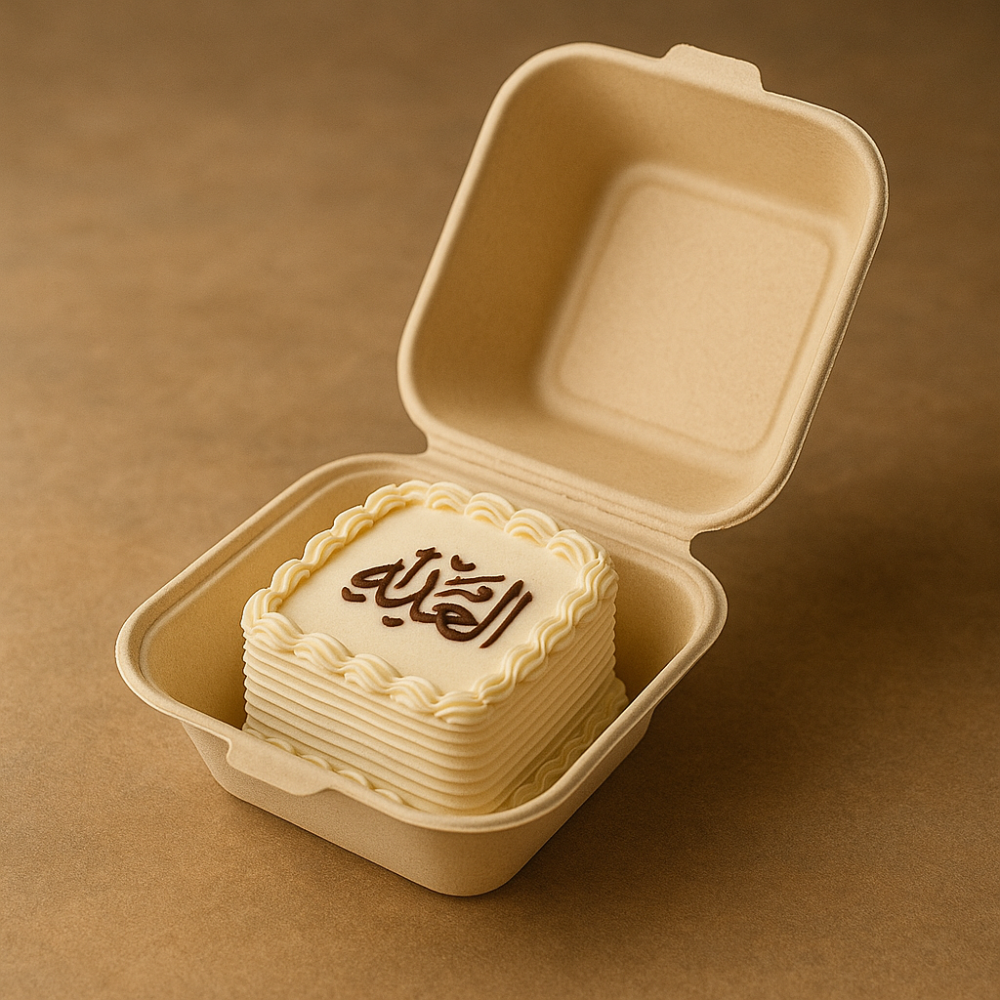 علب كيك و برجر  قصب سكر