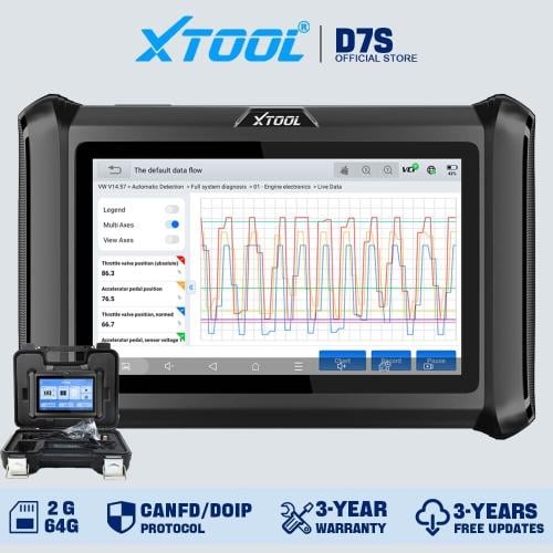 جهاز فحص السيارات XTOOL D7S – ماسح ضوئي متقدم لجمي...