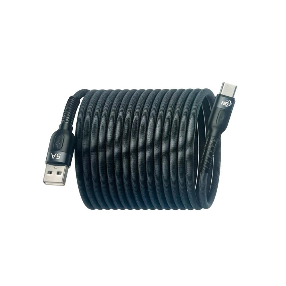 كيبل HB القماشي USB إلى Type-C – شحن سريع ومتانه عالية من متجر كلاد ستور