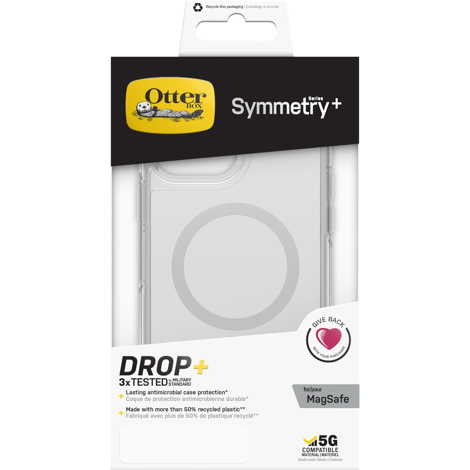غلاف حمايه Symmetry ماق سيف للايفون - شفاف  - OTTERbox