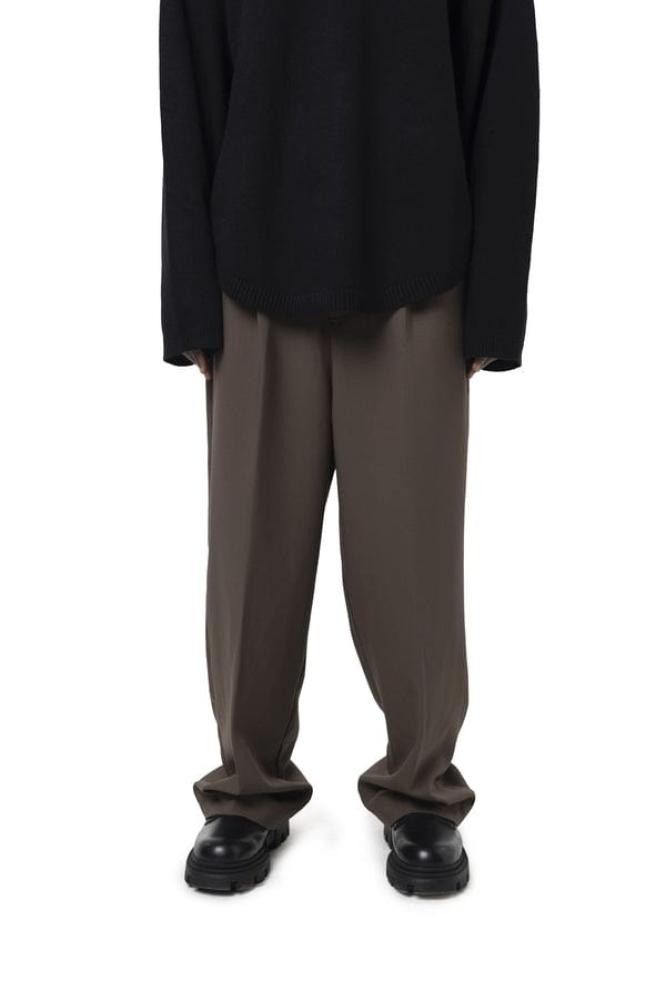 Wide Leg Brown Trouser