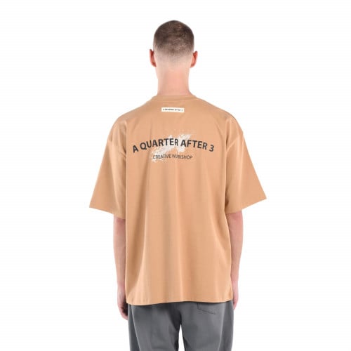 CREATIVE WORKSHOP LIGHT BROWN T-SHIRT