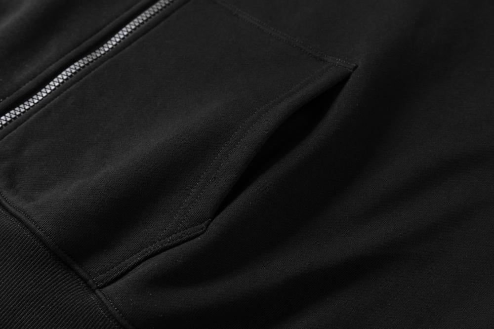 DEBOSS LEATHER POCKET HOODIE