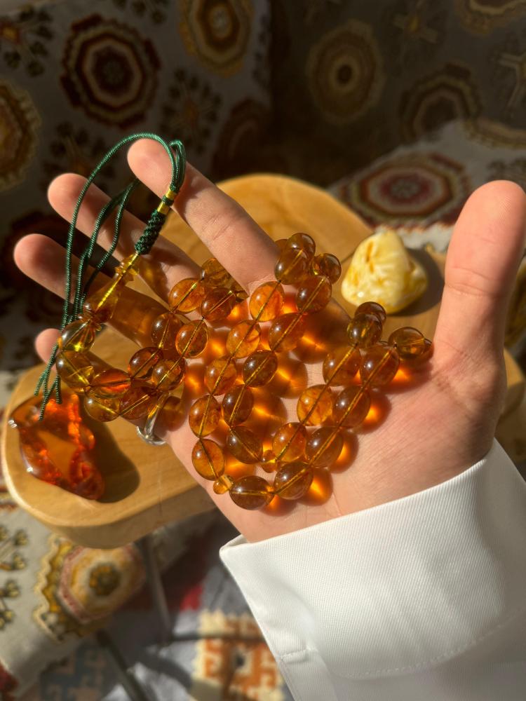 كهرمان طبيعي - كركوشة تفصال يدوي