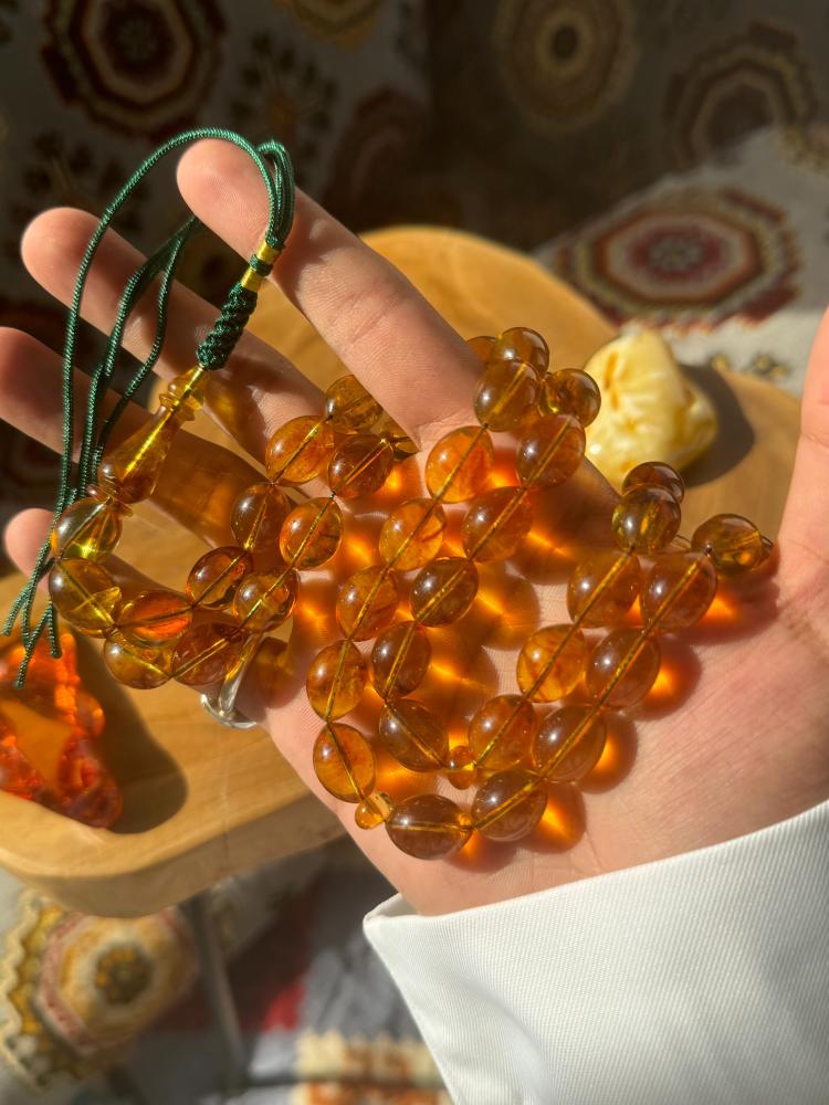 كهرمان طبيعي - كركوشة تفصال يدوي