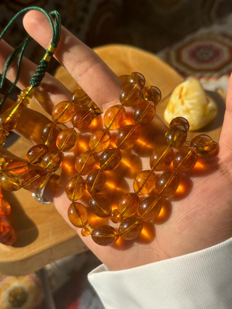 كهرمان طبيعي - كركوشة تفصال يدوي