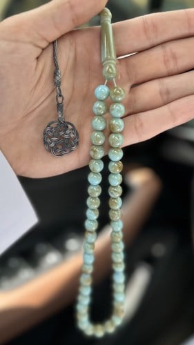 سبحة بكلايت فيروزي - طربزونة فضة