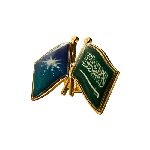 بروش علم بشعار ارامكو والسعودية