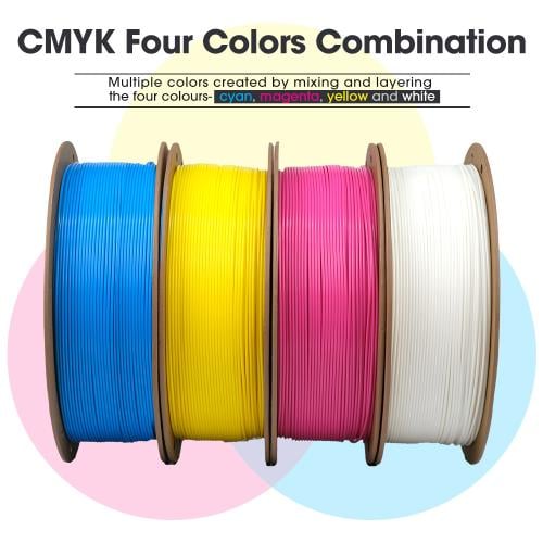 eSUN PLA+ CMYK 3D Filament 1.75Ø