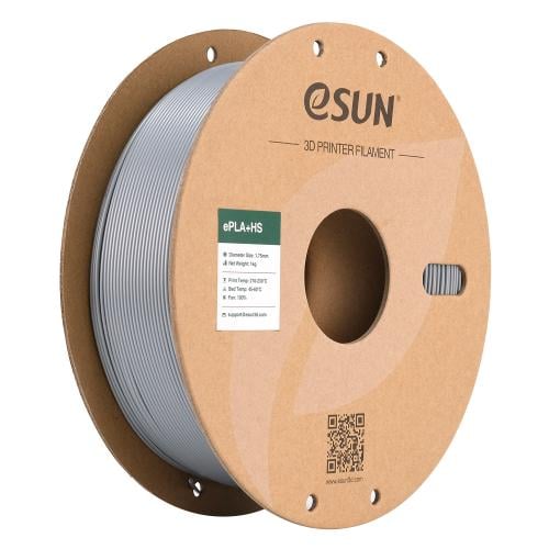 eSUN PLA+ HS (Silver) 3D Filament 1.75Ø, 1kg