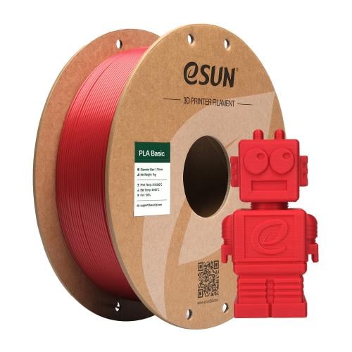 eSUN PLA Basic (Fire Engine Red) 3D Filament 1.75Ø...