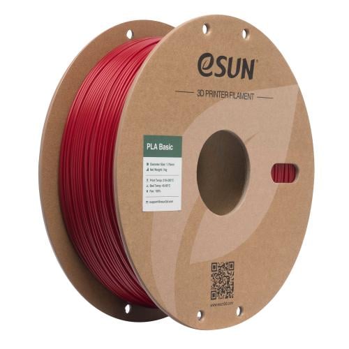 eSUN PLA Basic (Fire Engine Red) 3D Filament 1.75Ø...