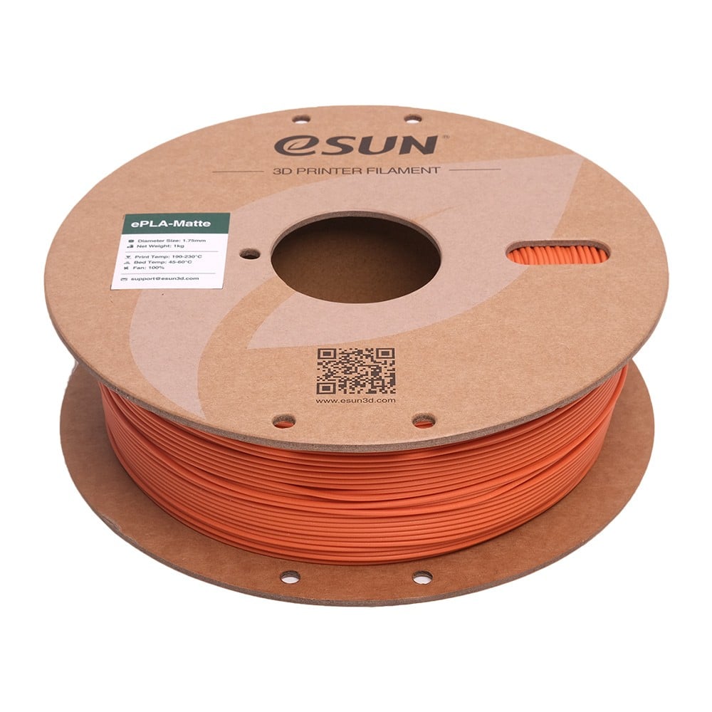 eSUN ePLA-Matte (Tangerine) 3D Filament 1.75mm, 1kg - CubicSky
