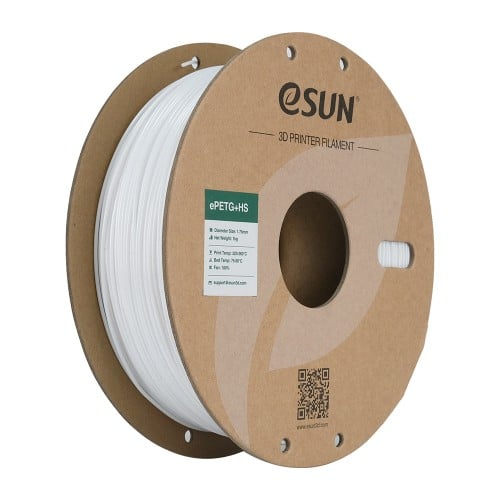 eSUN PETG+ HS (Solid White) 3D Filament 1.75Ø, 1kg