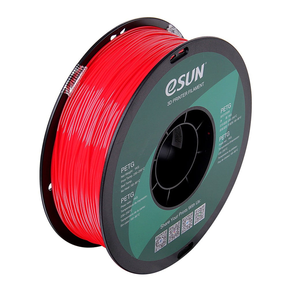 eSUN PETG (Solid Red) 3D Filament 1.75mm, 1kg - CubicSky - 3D