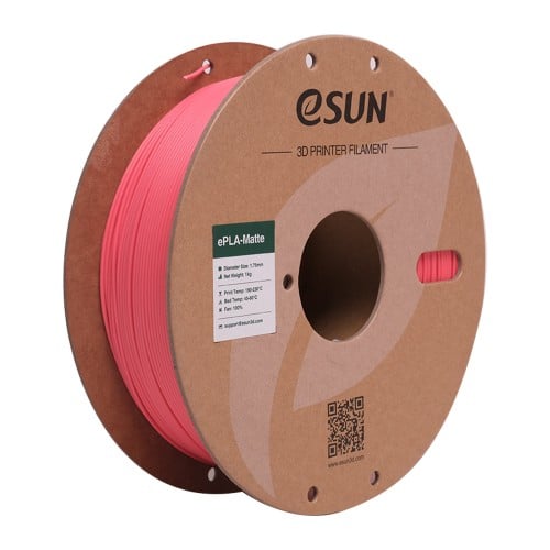 eSUN ePLA-Matte (Strawberry Red) 3D Filament 1.75Ø...