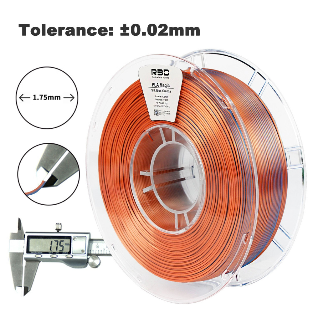 R3D Magic PLA (Blue-Orange) 3D Printing Filament 1.75mm, 1kg - CubicSky - 3D  Printing Products - Saudi Arabia