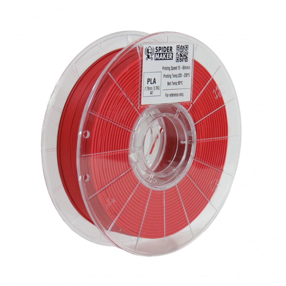 SpiderMaker Matte PLA (Coral Red) 3D Filament 1.75Ø, 0.7kg