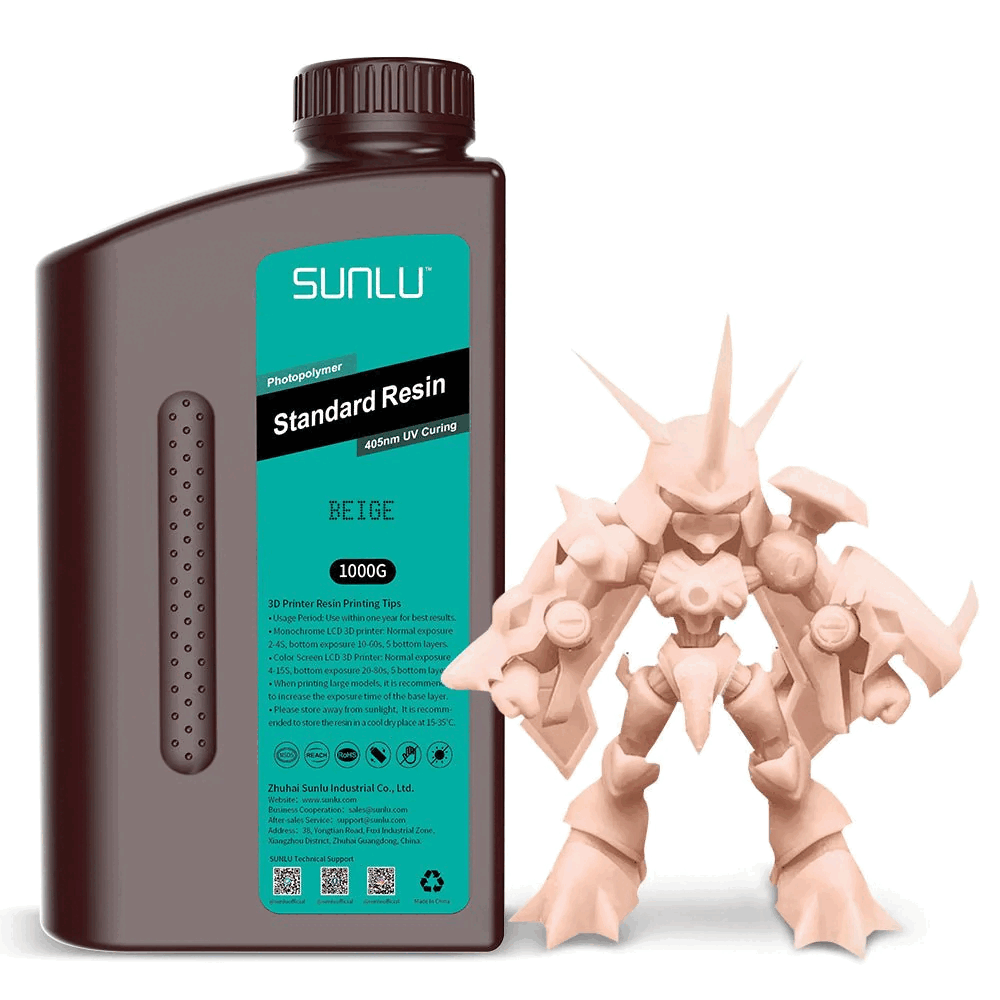 Sunlu Standard Resin (Beige) For LCD 3D Printers,...