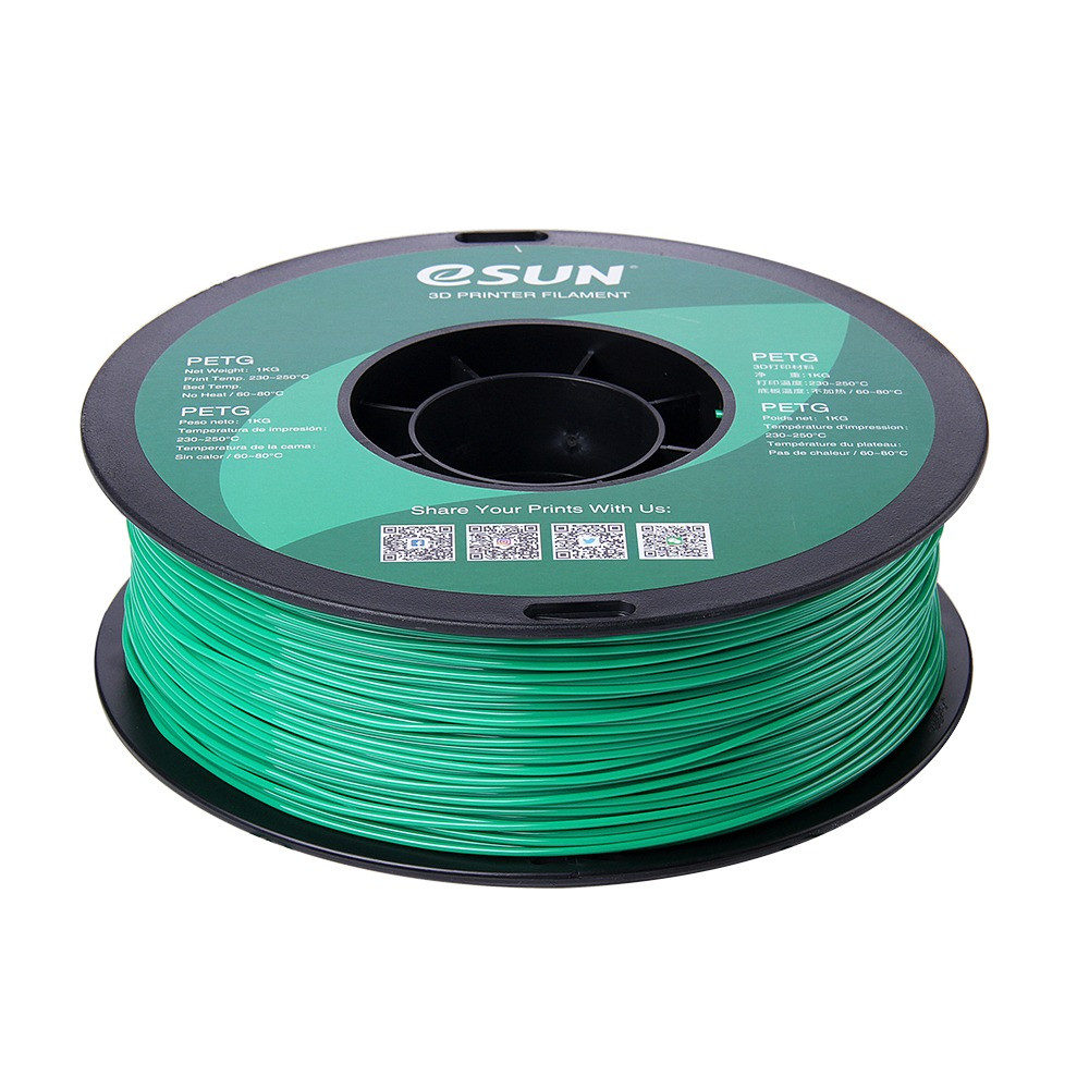 eSUN PETG (Solid Green) 3D Filament 1.75mm, 1kg - CubicSky - 3D Printing  Products - Saudi Arabia