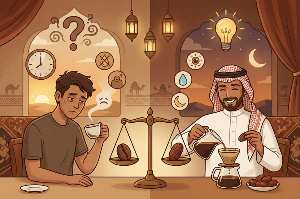 حقائق وخرافات عن شرب القهوة المختصة في رمضان وتأثيرها على صيامك في الس