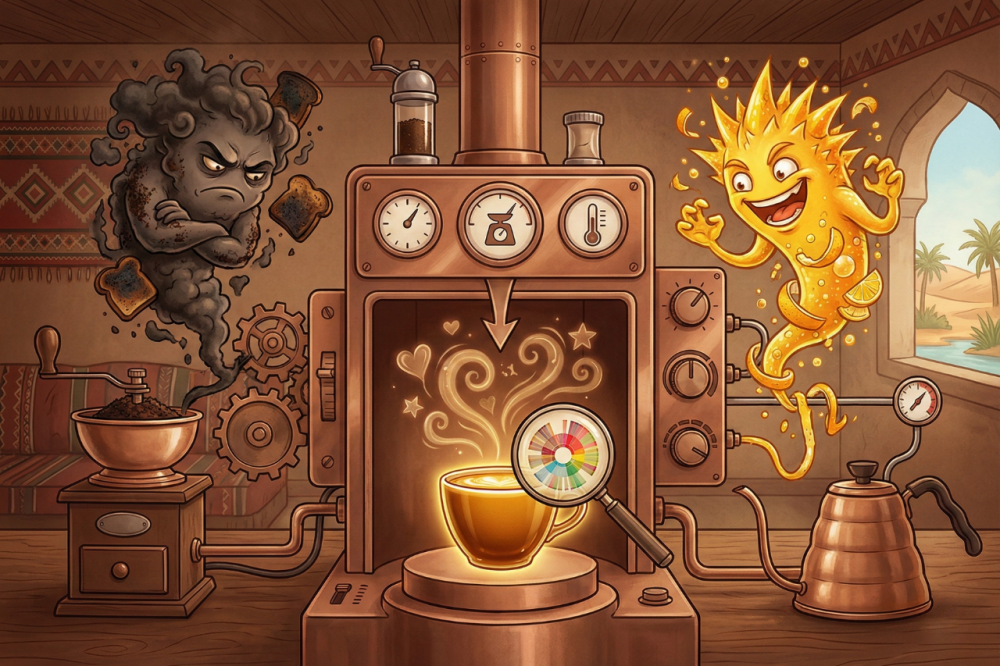 لغز المرارة والحموضة: دليلك لضبط استخلاص القهوة المختصة في ركنك المنزل