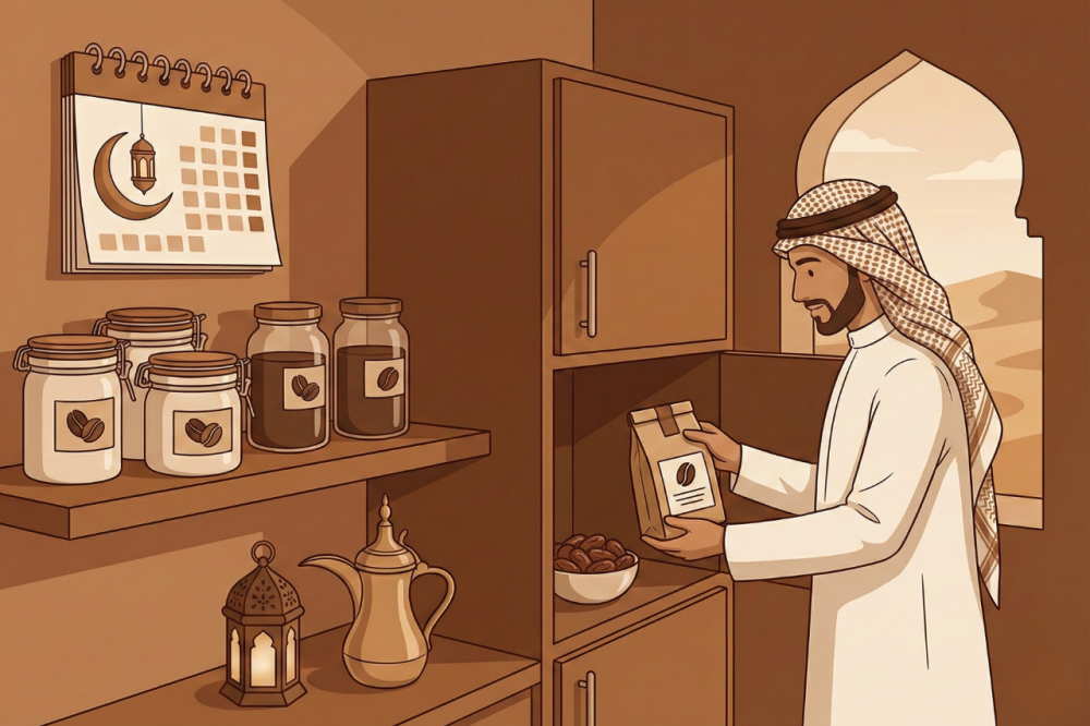 كيف تخزن القهوة المختصة بشكل صحيح لتكفيك طوال شهر رمضان بالمملكة ؟
