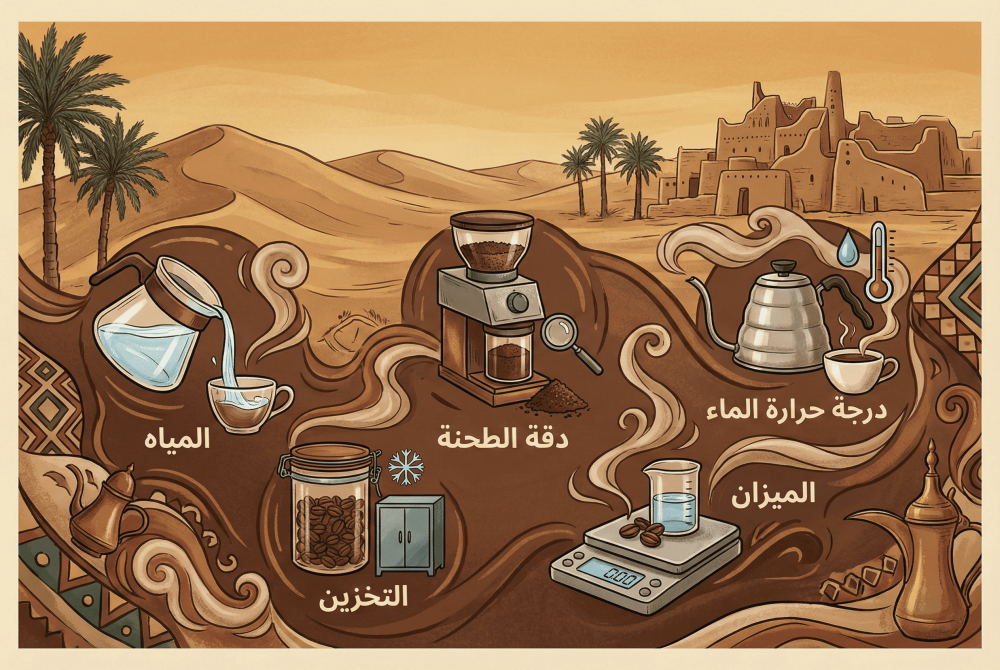 5  تفاصيل صغيرة تصنع فرقاً هائلاً في طعم القهوة المختصة بالسعودية
