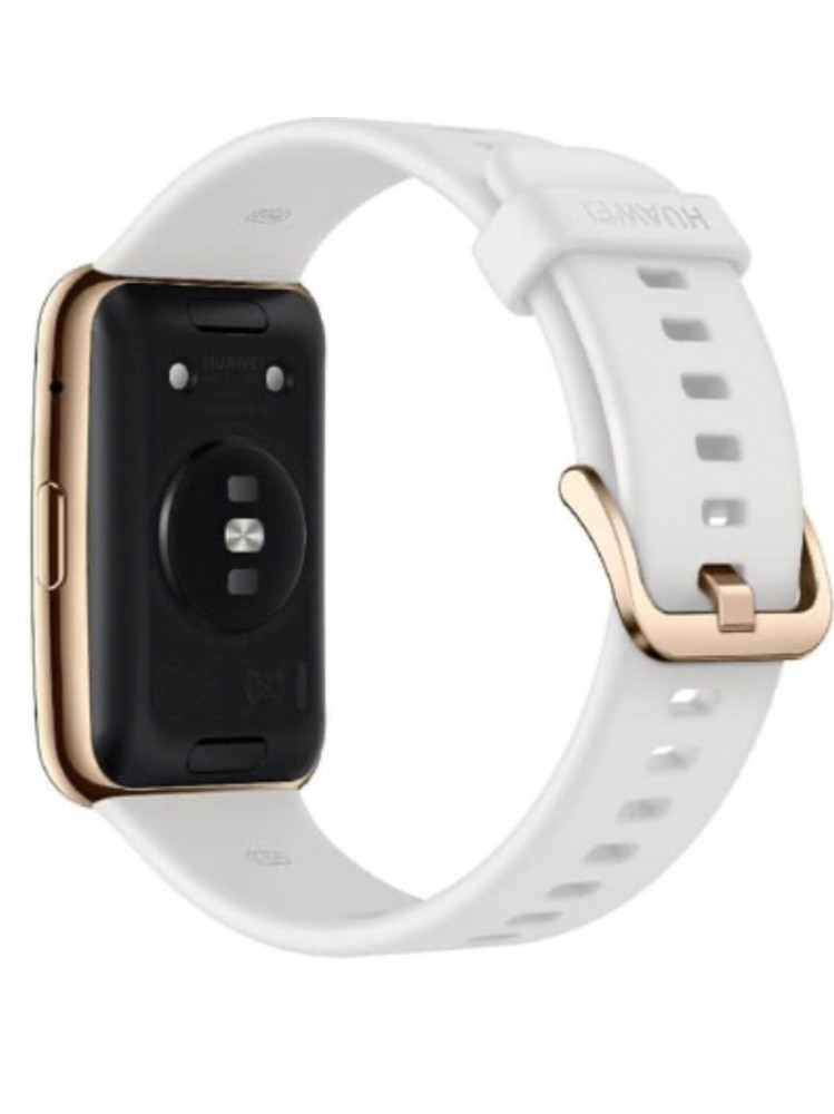 Huawei Watch Fit Elegant Edition, Gold GPS and White Band - فونسي ستور