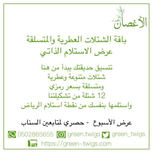 باقة الشتلات العطرية والمتسلقة – عرض الاستلام الذا...