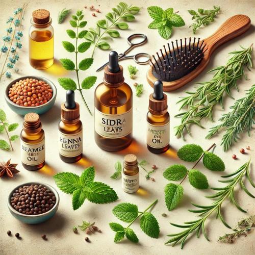 كيفية العناية بالشعر الدهني باستخدام الأعشاب الطبيعية: الحناء، السدر، إكليل الجبل، والزيوت