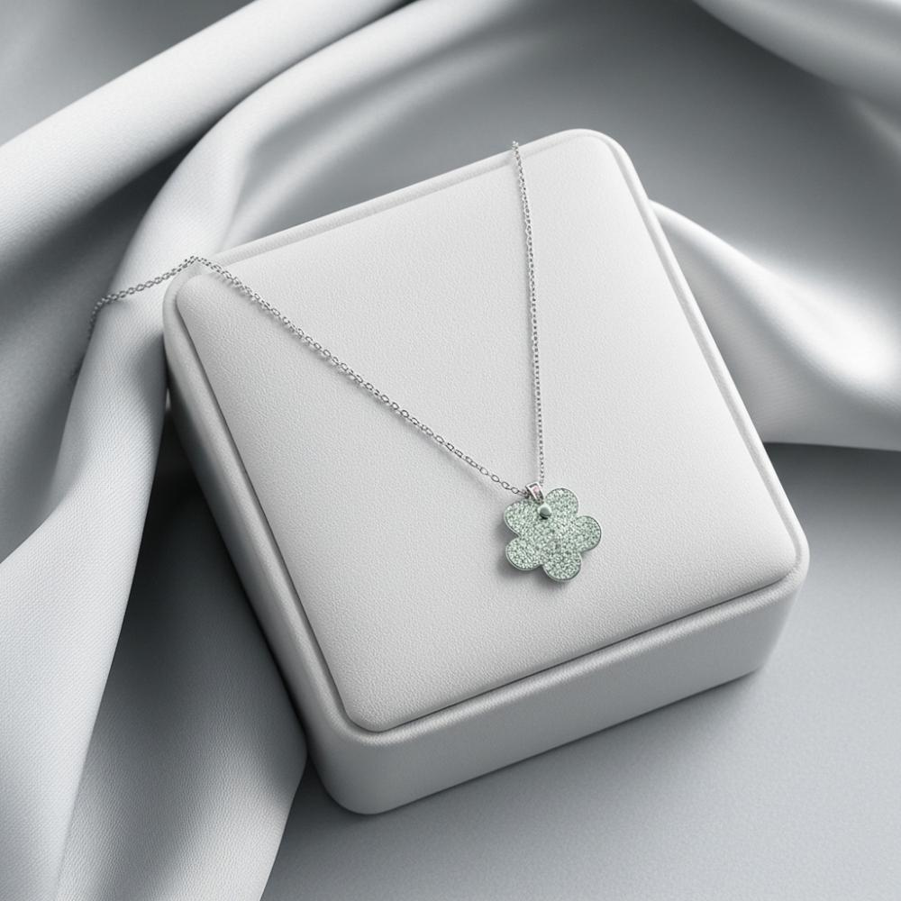 سلسلة الروز قطعة أنيقة من الفضة 925 مطعمة بالزيركون