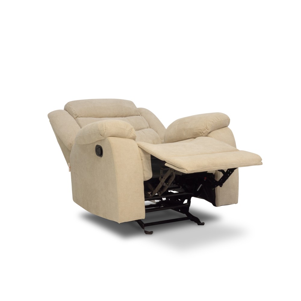 Beige rocking online recliner