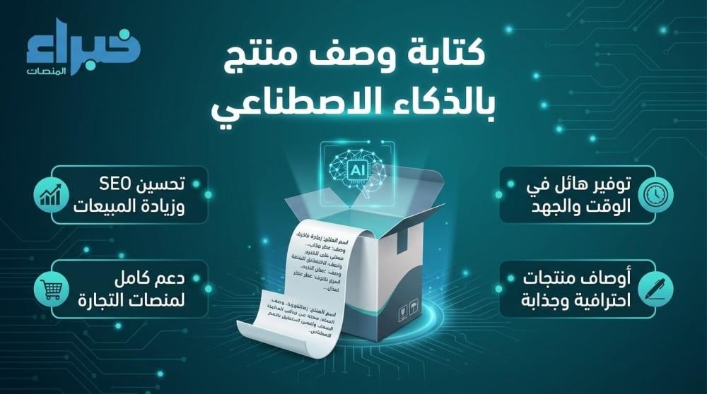 كتابة وصف منتج بالذكاء الاصطناعي