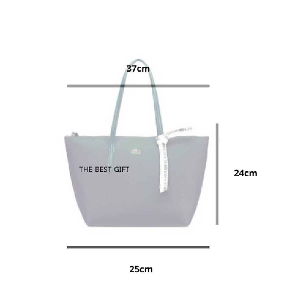 Lacoste tote bag dark green - small