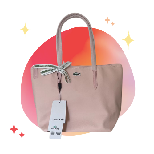 Lacoste totebag small - baby pink