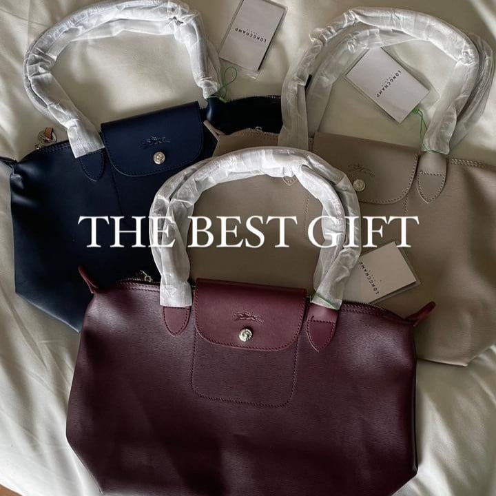 Longchamp Full leather medium THE BEST GIFT