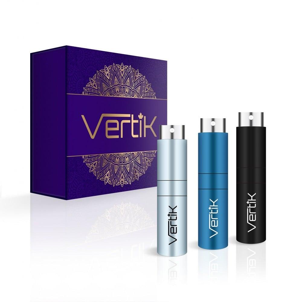 VERTIK - عبوات مصنوعة من الألمنيوم لإعادة تعبئة العطور 8 مل