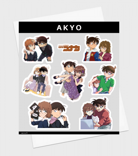 صفحة ملصقات HAIBARA & CONAN