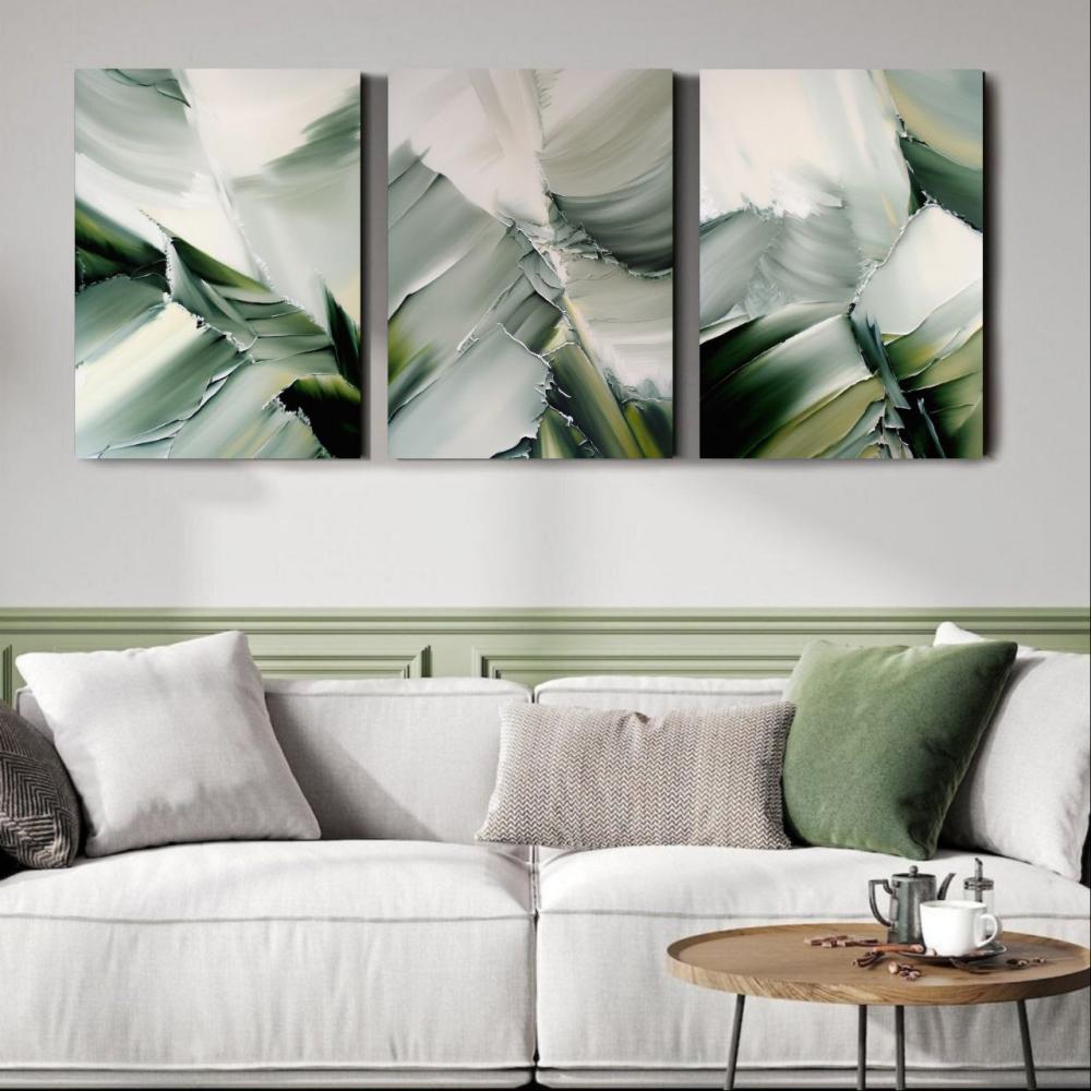 طقم 3 لوحات ببديل جبس أخضر