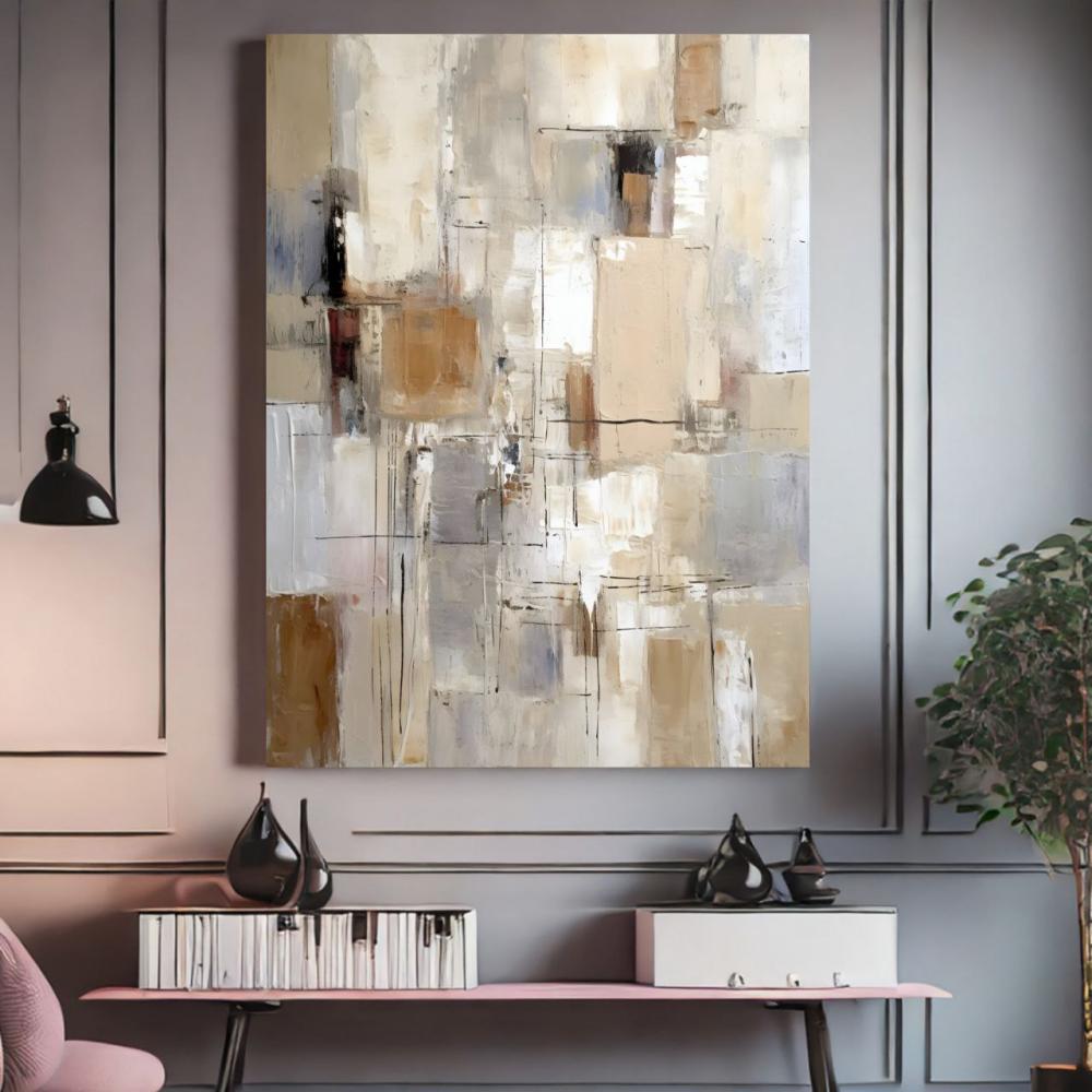 لوحة تجريدي فري ديزاين طباعة كانفس