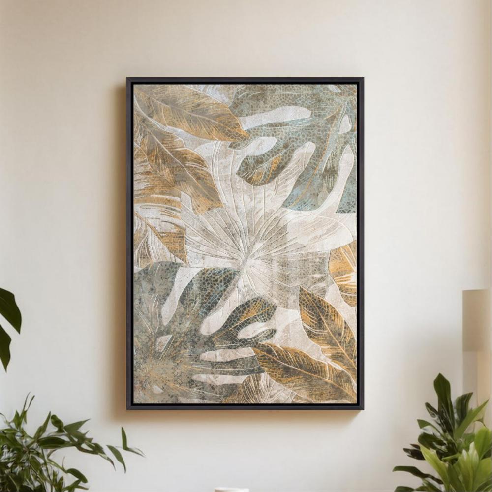 لوحة اوراق الشجر نيومان   طباعة كانفس