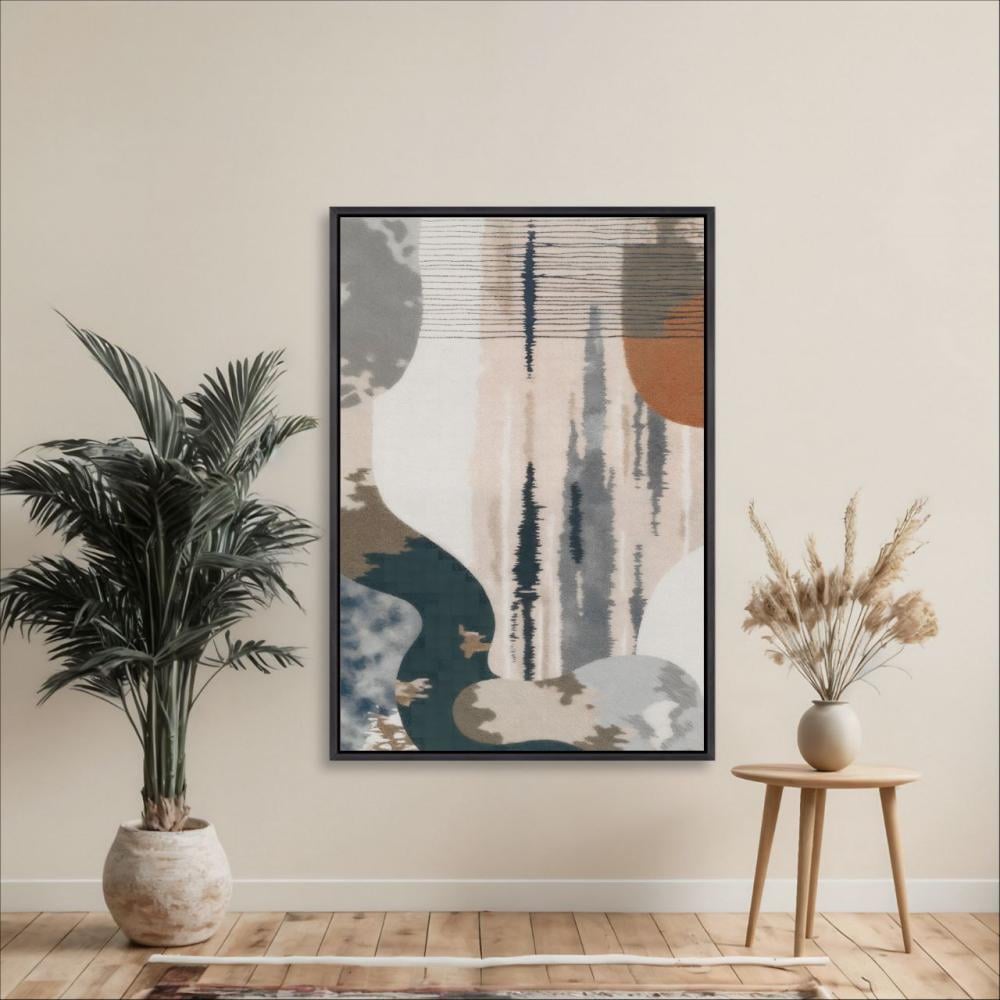 لوحات اخفاء الطبلون مغناطيسيه بتصميم تجريدي بألوان متناغمة طباعة كانفس