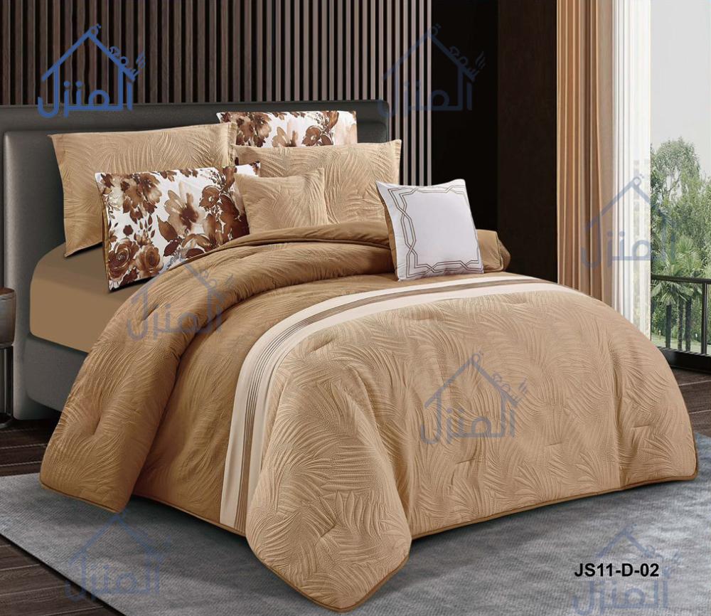 مفرش سرير نفرين قطن جاكار تصميم فاخر وأنيق