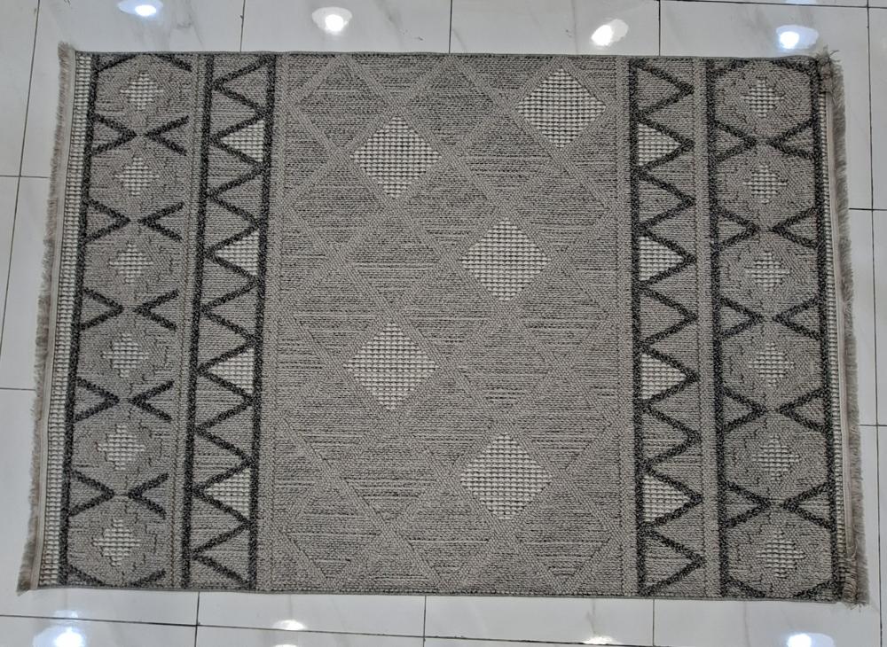 السجاد تركي خيش باللون الرمادي المقاس 2*3