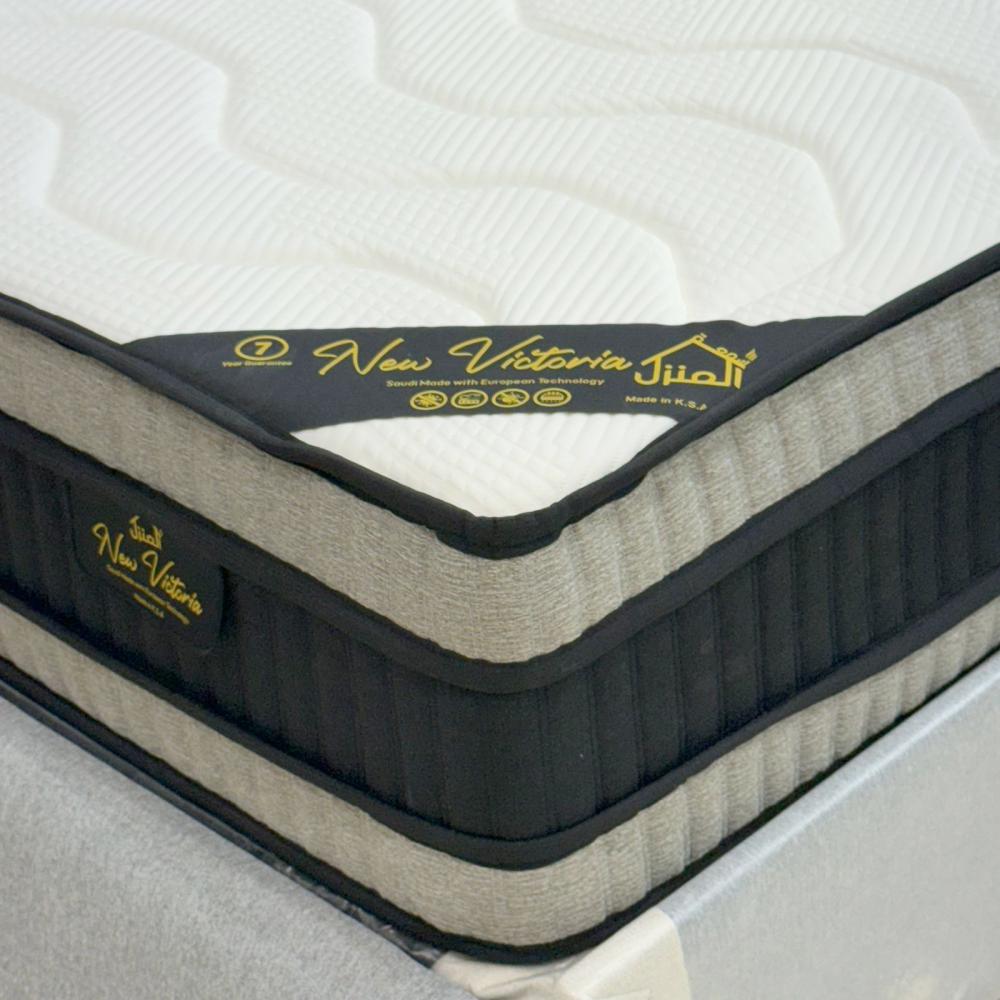 مرتبة نيو فيكتوريا مقاس 200X120 مفرد ونص ارتفاع 30 سم